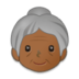 Old Woman: Medium-dark Skin Tone Emoji Copy Paste ― 👵🏾 - samsung