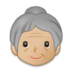 Old Woman: Medium-light Skin Tone Emoji Copy Paste ― 👵🏼 - samsung