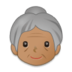 Old Woman: Medium Skin Tone Emoji Copy Paste ― 👵🏽 - samsung