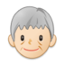 Older Person: Light Skin Tone Emoji Copy Paste ― 🧓🏻 - samsung