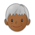 Older Person: Medium-dark Skin Tone Emoji Copy Paste ― 🧓🏾 - samsung