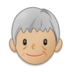 Older Person: Medium-light Skin Tone Emoji Copy Paste ― 🧓🏼 - samsung