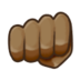 Oncoming Fist: Medium-dark Skin Tone Emoji Copy Paste ― 👊🏾 - samsung