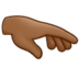 Palm Down Hand: Medium-dark Skin Tone Emoji Copy Paste ― 🫳🏾 - samsung