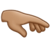 Palm Down Hand: Medium Skin Tone Emoji Copy Paste ― 🫳🏽 - samsung