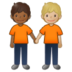 People Holding Hands: Medium-dark Skin Tone, Medium-light Skin Tone Emoji Copy Paste ― 🧑🏾‍🤝‍🧑🏼 - samsung