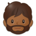 Person: Medium-dark Skin Tone, Beard Emoji Copy Paste ― 🧔🏾 - samsung