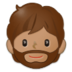 Person: Medium Skin Tone, Beard Emoji Copy Paste ― 🧔🏽 - samsung