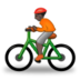 Person Biking: Dark Skin Tone Emoji Copy Paste ― 🚴🏿 - samsung