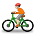 Person Biking: Light Skin Tone Emoji Copy Paste ― 🚴🏻 - samsung