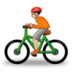 Person Biking: Medium-light Skin Tone Emoji Copy Paste ― 🚴🏼 - samsung