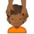 Person Getting Massage: Medium-dark Skin Tone Emoji Copy Paste ― 💆🏾 - samsung