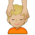 Person Getting Massage: Medium-light Skin Tone Emoji Copy Paste ― 💆🏼 - samsung