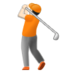 Person Golfing: Light Skin Tone Emoji Copy Paste ― 🏌🏻 - samsung