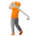 Person Golfing: Medium-light Skin Tone Emoji Copy Paste ― 🏌🏼 - samsung