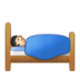 Person In Bed: Light Skin Tone Emoji Copy Paste ― 🛌🏻 - samsung