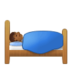 Person In Bed: Medium-dark Skin Tone Emoji Copy Paste ― 🛌🏾 - samsung