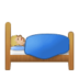Person In Bed: Medium-light Skin Tone Emoji Copy Paste ― 🛌🏼 - samsung