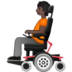 Person In Motorized Wheelchair: Dark Skin Tone Emoji Copy Paste ― 🧑🏿‍🦼 - samsung