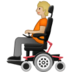 Person In Motorized Wheelchair: Medium-light Skin Tone Emoji Copy Paste ― 🧑🏼‍🦼 - samsung