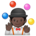 Person Juggling: Dark Skin Tone Emoji Copy Paste ― 🤹🏿 - samsung