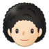 Person: Light Skin Tone, Curly Hair Emoji Copy Paste ― 🧑🏻‍🦱 - samsung