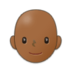 Person: Medium-dark Skin Tone, Bald Emoji Copy Paste ― 🧑🏾‍🦲 - samsung