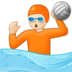 Person Playing Water Polo: Light Skin Tone Emoji Copy Paste ― 🤽🏻 - samsung