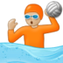Person Playing Water Polo: Medium-light Skin Tone Emoji Copy Paste ― 🤽🏼 - samsung