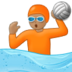 Person Playing Water Polo: Medium Skin Tone Emoji Copy Paste ― 🤽🏽 - samsung