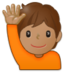 Person Raising Hand: Medium Skin Tone Emoji Copy Paste ― 🙋🏽 - samsung