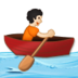 Person Rowing Boat: Light Skin Tone Emoji Copy Paste ― 🚣🏻 - samsung