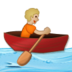 Person Rowing Boat: Medium-light Skin Tone Emoji Copy Paste ― 🚣🏼 - samsung