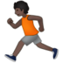 Person Running: Dark Skin Tone Emoji Copy Paste ― 🏃🏿 - samsung