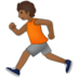 Person Running: Medium-dark Skin Tone Emoji Copy Paste ― 🏃🏾 - samsung