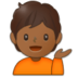 Person Tipping Hand: Medium-dark Skin Tone Emoji Copy Paste ― 💁🏾 - samsung
