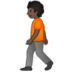 Person Walking: Dark Skin Tone Emoji Copy Paste ― 🚶🏿 - samsung