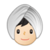 Person Wearing Turban: Light Skin Tone Emoji Copy Paste ― 👳🏻 - samsung