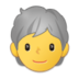 Person: White Hair Emoji Copy Paste ― 🧑‍🦳 - samsung