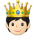 Person With Crown: Light Skin Tone Emoji Copy Paste ― 🫅🏻 - samsung