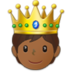 Person With Crown: Medium-dark Skin Tone Emoji Copy Paste ― 🫅🏾 - samsung