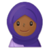 Woman With Headscarf: Medium-dark Skin Tone Emoji Copy Paste ― 🧕🏾 - samsung