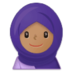 Woman With Headscarf: Medium Skin Tone Emoji Copy Paste ― 🧕🏽 - samsung