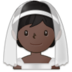 Person With Veil: Dark Skin Tone Emoji Copy Paste ― 👰🏿 - samsung