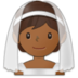 Person With Veil: Medium-dark Skin Tone Emoji Copy Paste ― 👰🏾 - samsung