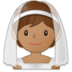 Person With Veil: Medium Skin Tone Emoji Copy Paste ― 👰🏽 - samsung