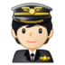 Pilot: Light Skin Tone Emoji Copy Paste ― 🧑🏻‍✈ - samsung