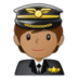 Pilot: Medium Skin Tone Emoji Copy Paste ― 🧑🏽‍✈ - samsung