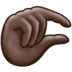 Pinching Hand: Dark Skin Tone Emoji Copy Paste ― 🤏🏿 - samsung