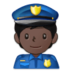 Police Officer: Dark Skin Tone Emoji Copy Paste ― 👮🏿 - samsung